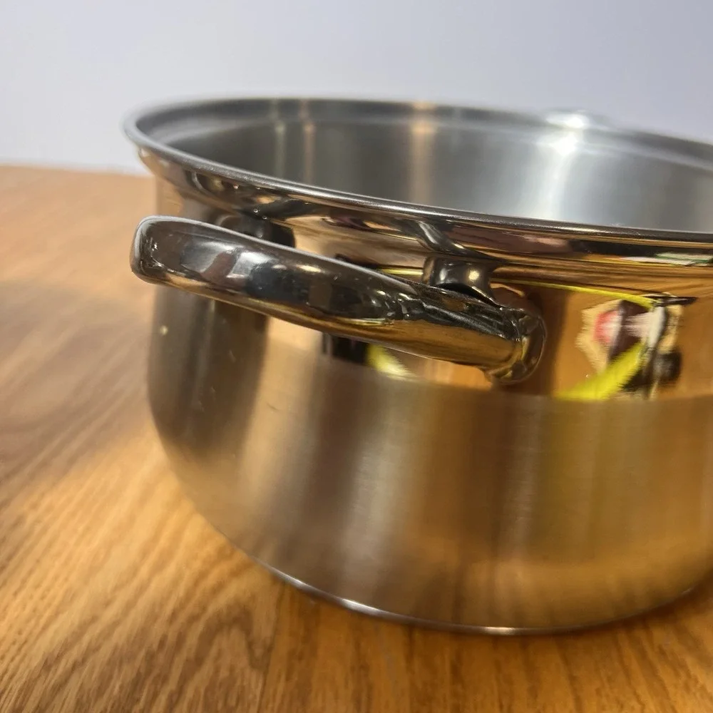 Vintage Culinary Comfort 18/8 Stainless Steel 3 Qt Pot Set w/Lid 2 Piece